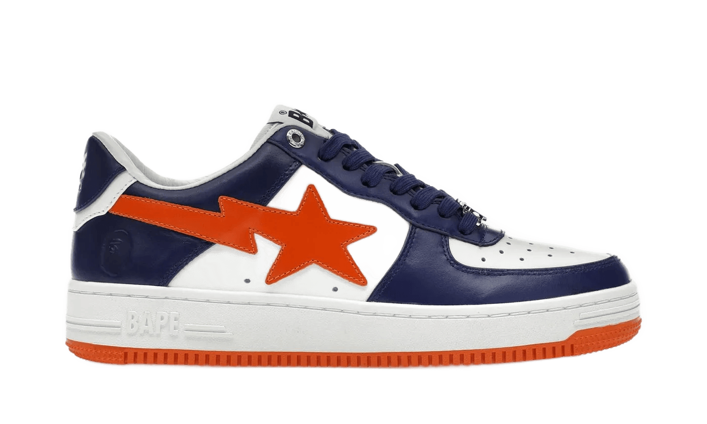 A Bathing Ape Bape Sta #3 M2 White Blue Orange
