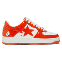 A Bathing Ape Bape Sta Patent Leather Orange White
