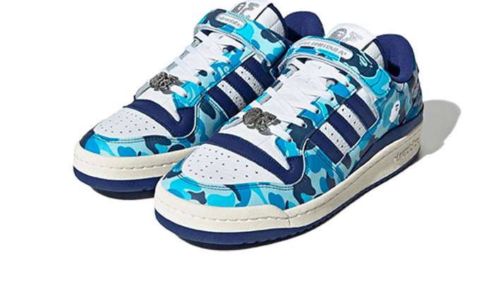 Bape x adidas Forum 84 Low 30th Anniversary Blue Camo