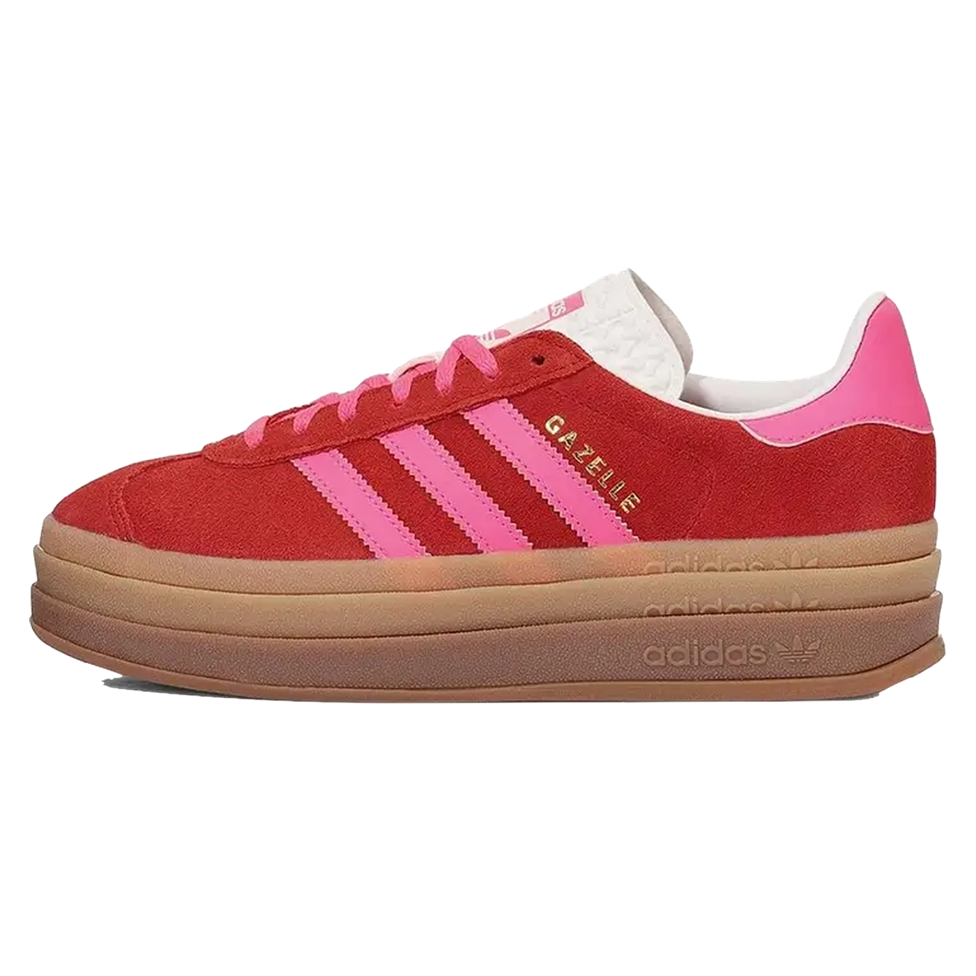 adidas Gazelle Bold Collegiate Red Lucid Pink