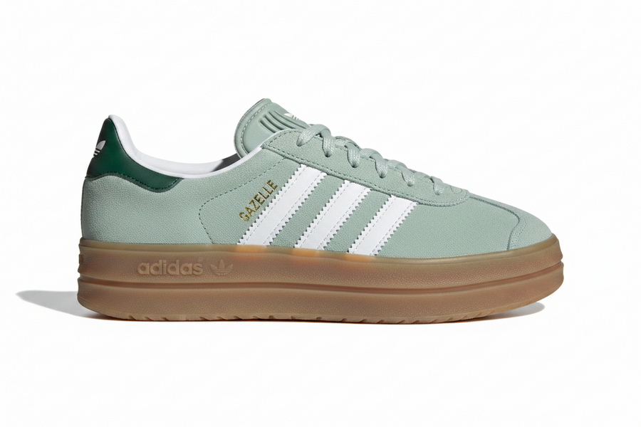 adidas Gazelle Bold Silver Green