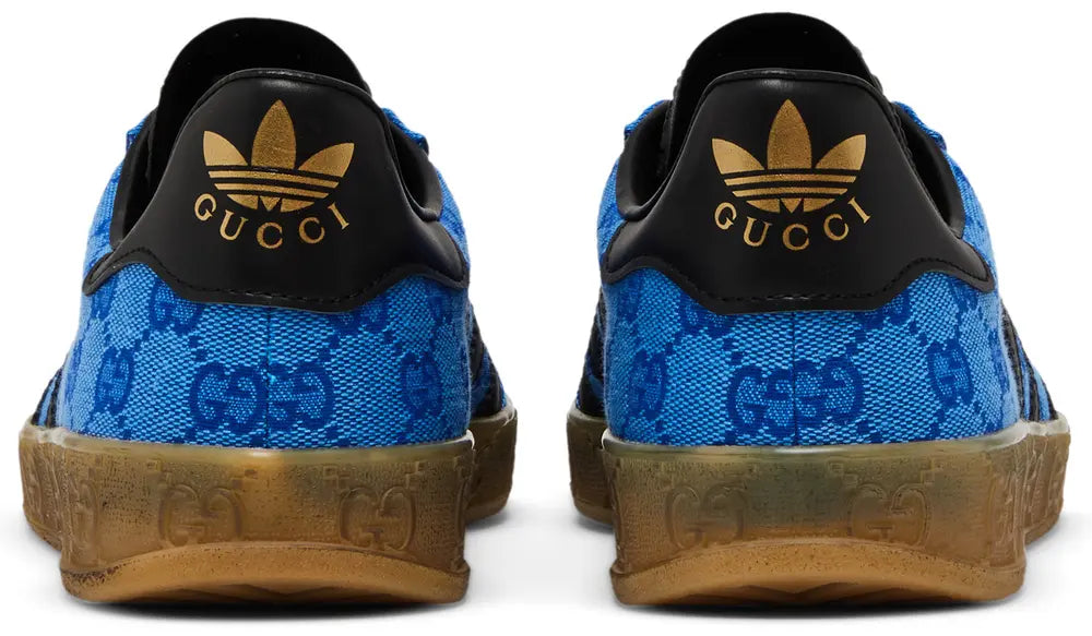 Adidas x Gucci Gazelle GG Blue Monogram