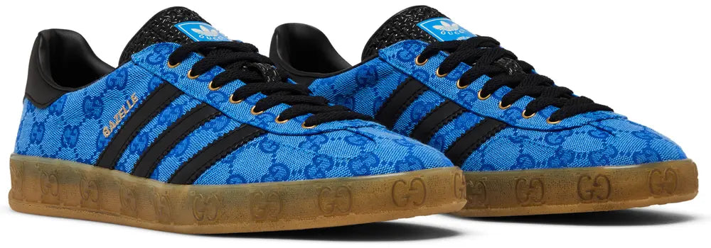 Adidas x Gucci Gazelle GG Blue Monogram