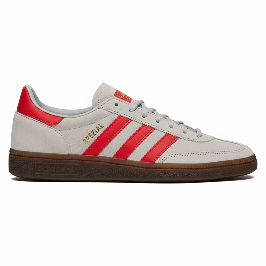 adidas Handball Spezial Grey Two Hi-Res Red
