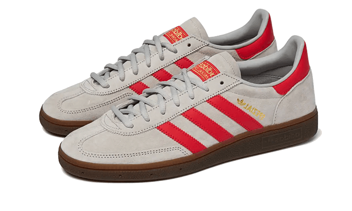 adidas Handball Spezial Grey Two Hi-Res Red