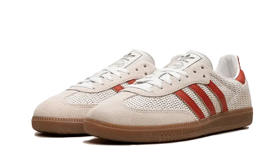 adidas Samba OG Crystal White Preloved Red