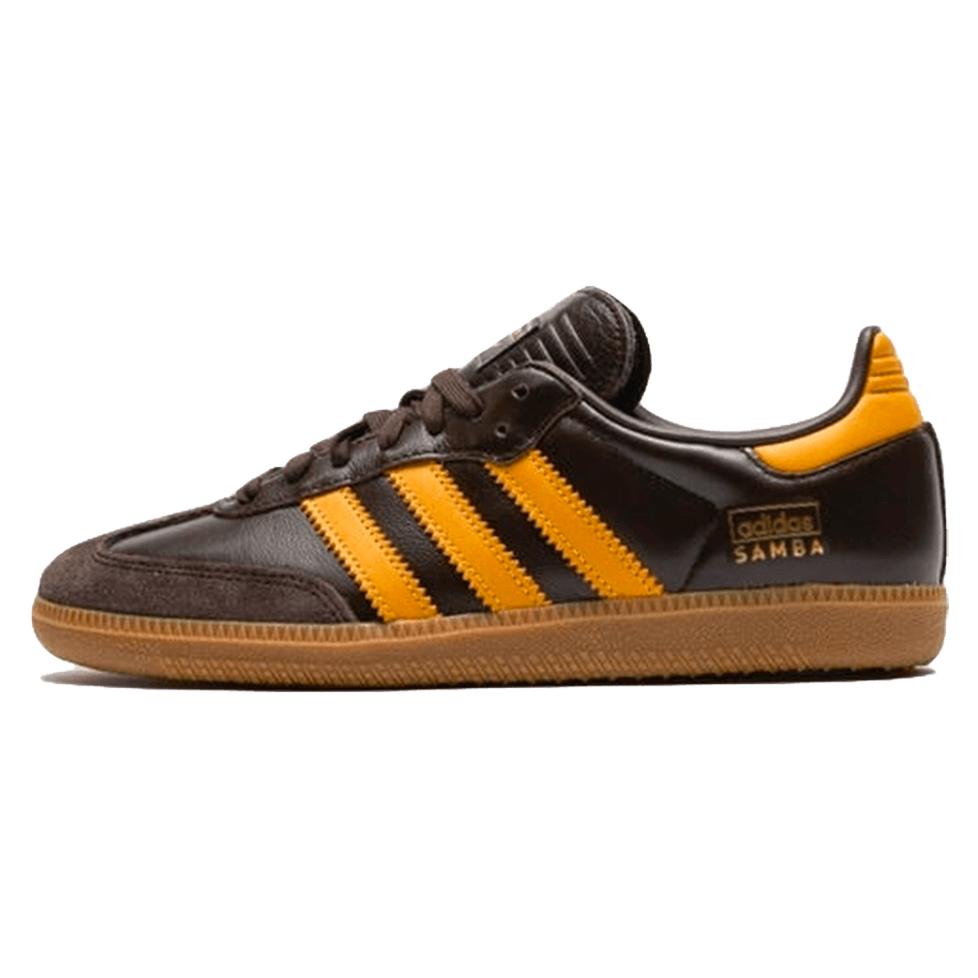 adidas Samba OG Tmavě hnědá žlutá