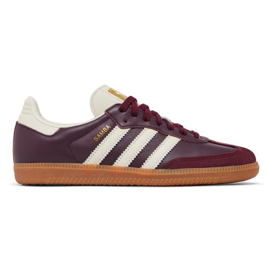 Adidas Samba OG Maroon Gold Metallic