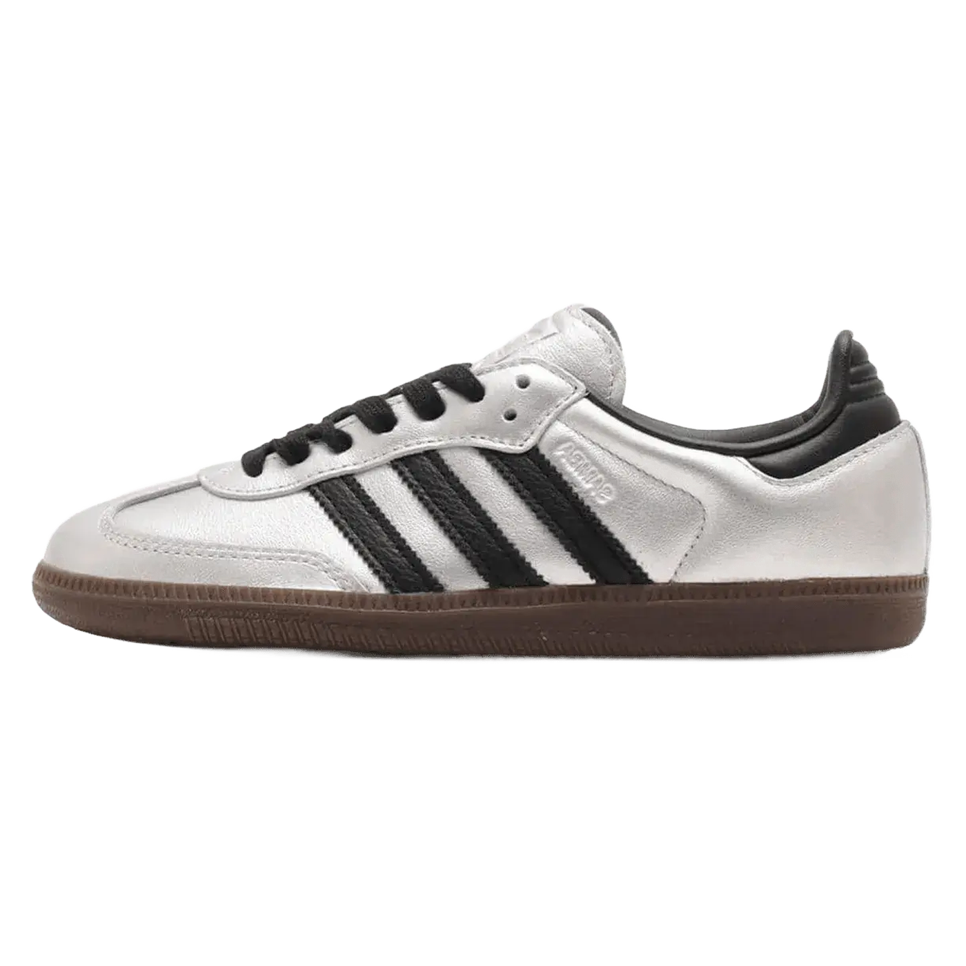adidas Samba OG Silver Metallic Black Gum