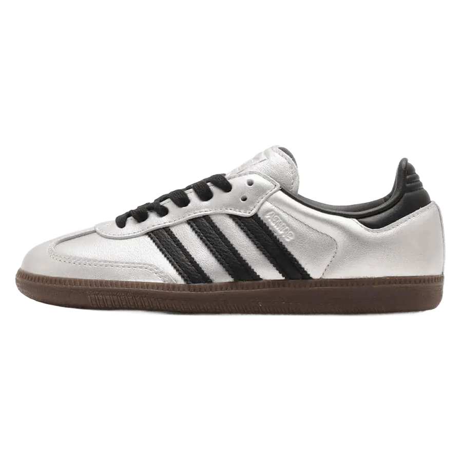 adidas Samba OG Silver Metallic Black Gum