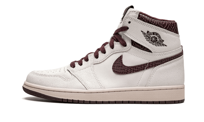 Air Jordan 1 x A Ma Maniére Sail and Burgundy