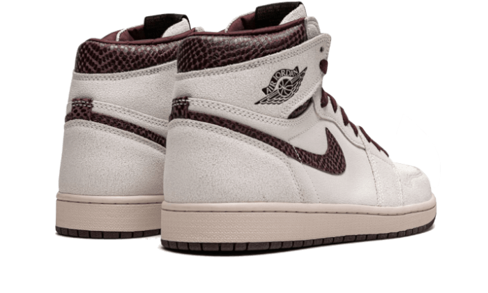 Air Jordan 1 x A Ma Maniére Sail and Burgundy