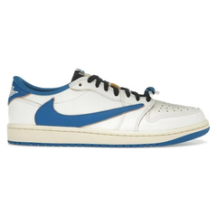 Air Jordan 1 Retro Low OG SP Fragment x Travis Scott Sail Military Blue