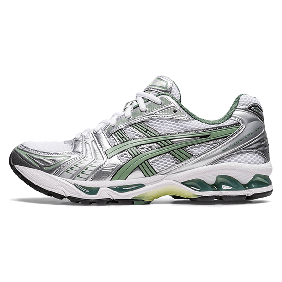 Asics Gel-Kayano 14 White Pure Silver Slate Grey Sage