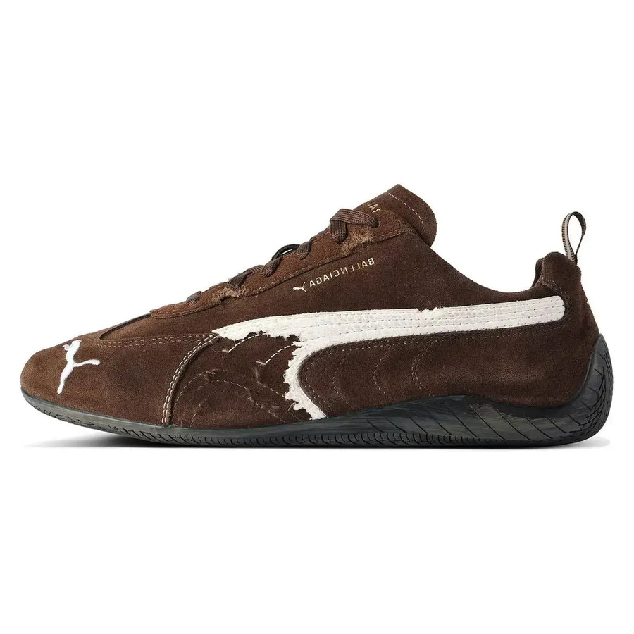 Balenciaga x Puma Speedcat Suede Distressed Brown White