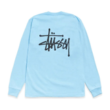 Basic Stussy LS Tee Sky Blue