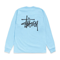 Basic Stussy LS Tee Sky Blue