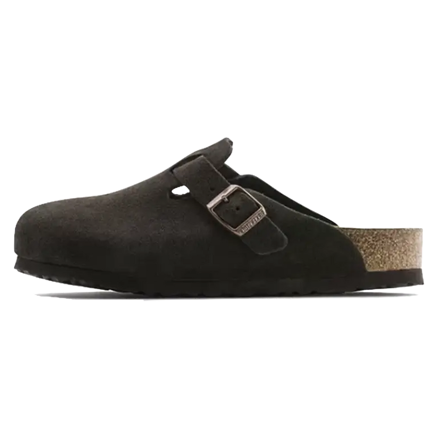 Birkenstock Boston Soft Footbed Suede Mocca