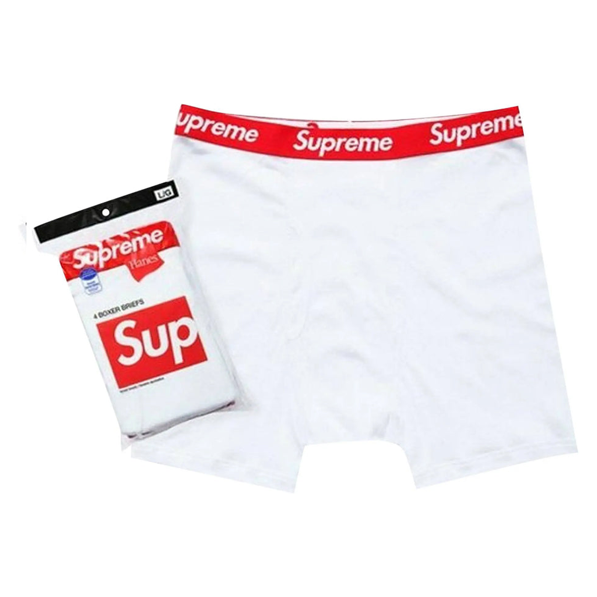 Supreme Boxer Briefs 4-Pack White