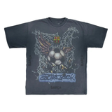 Cactus Jack by Travis Scott x FC Barcelona Washed Spray Logo Tee Black
