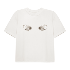 Cafe Societe Cropped T-shirt Oyster