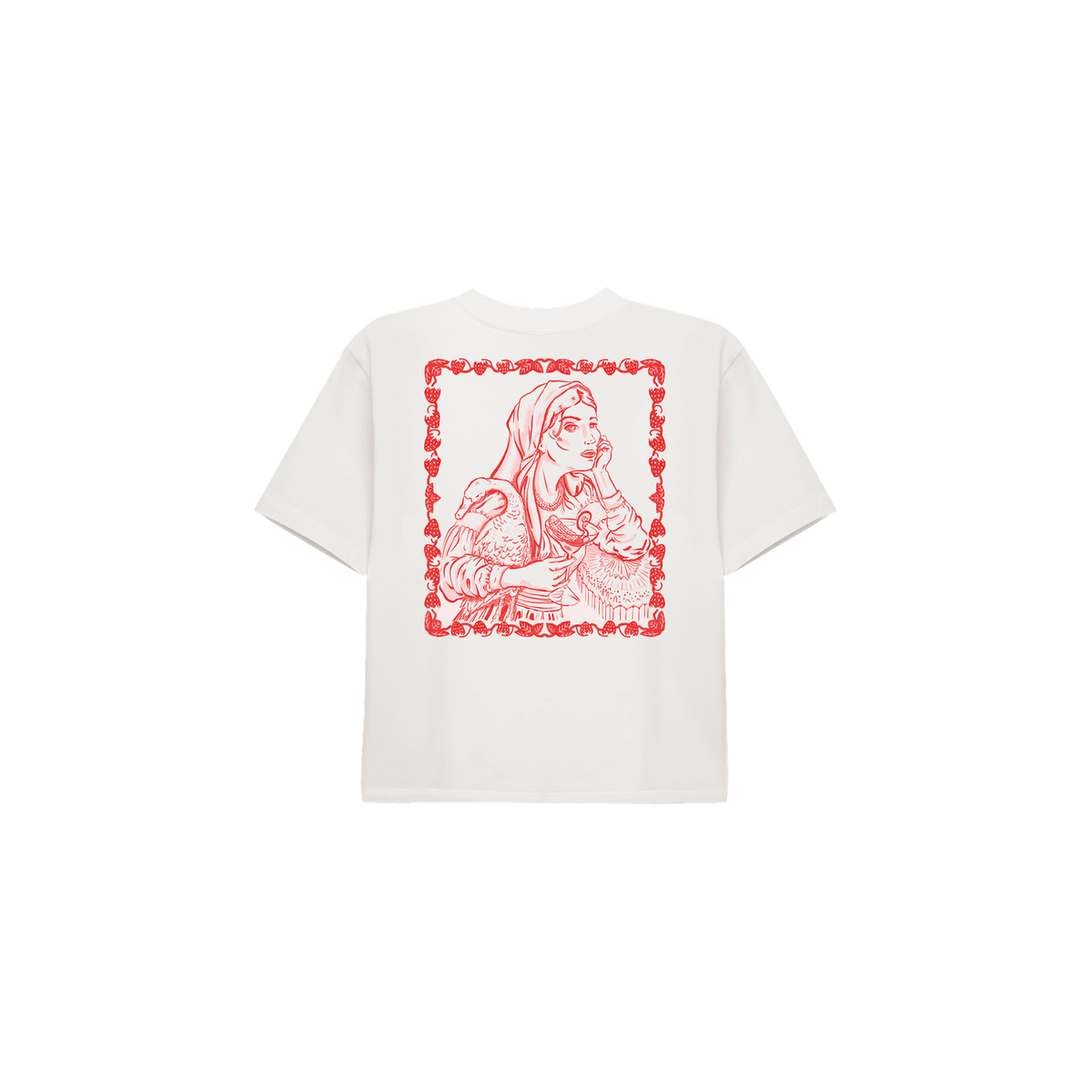 Cafe Societe Cropped T-shirt Slavic Girl