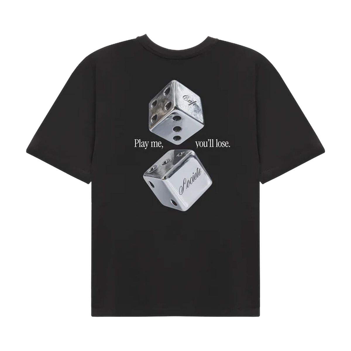 Cafe Societe T-shirt Dices Black