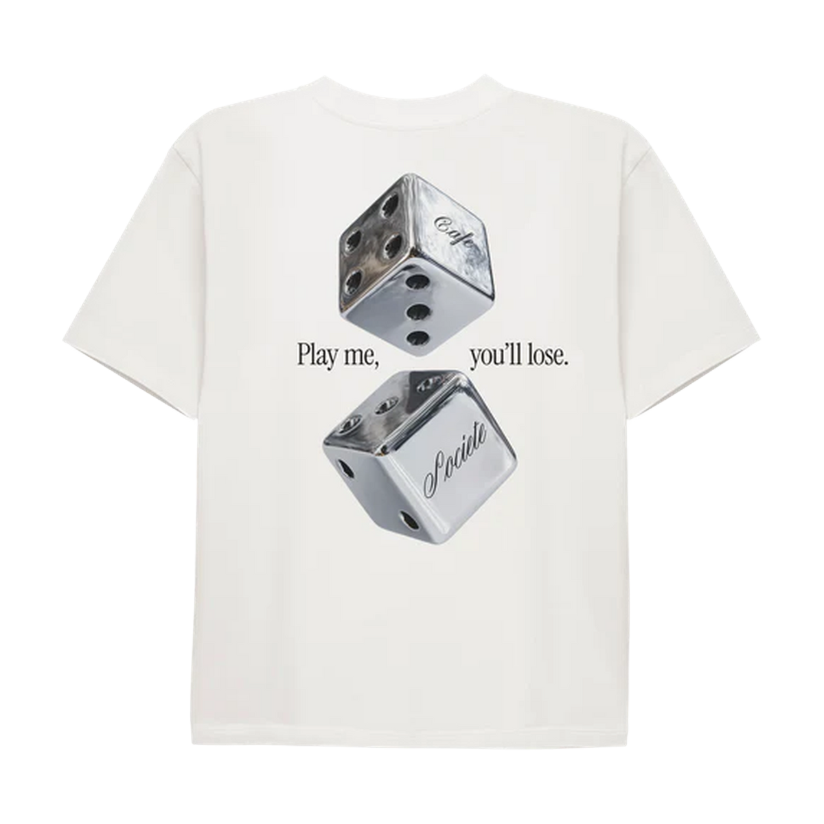 Cafe Societe T-shirt Dices White