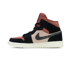 Air Jordan 1 Mid Burgundy Dusty Pink dámské