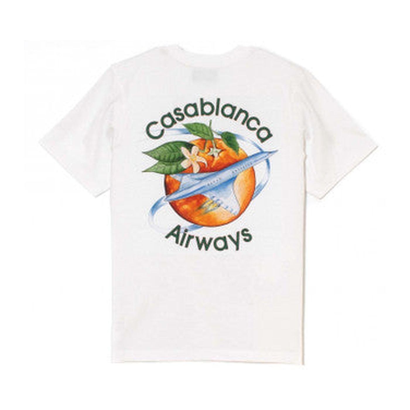 Casablanca Orbite Autour De L’orange Screen White Tee