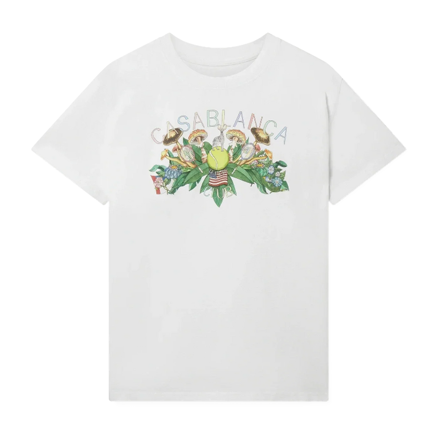 Casablanca Palm Spring Tennis Club White Tee