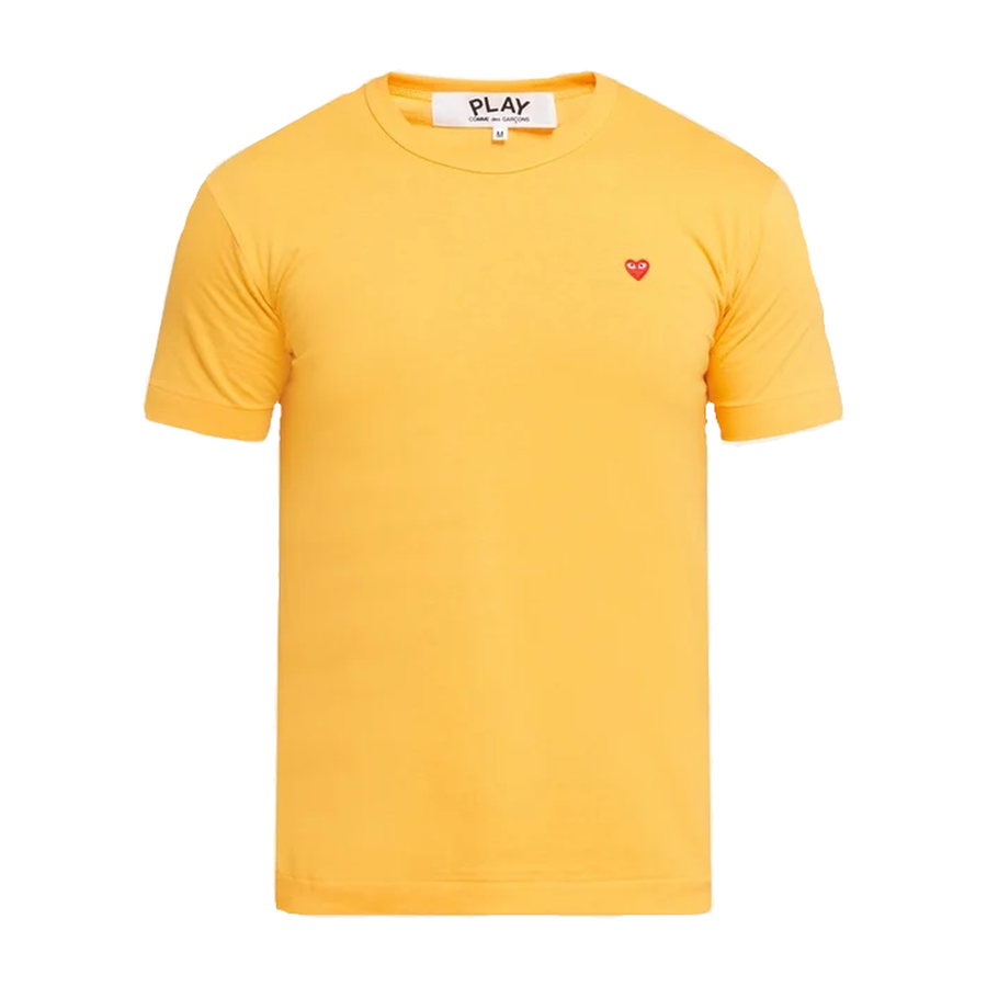 CDG Play T-shirt Yellow