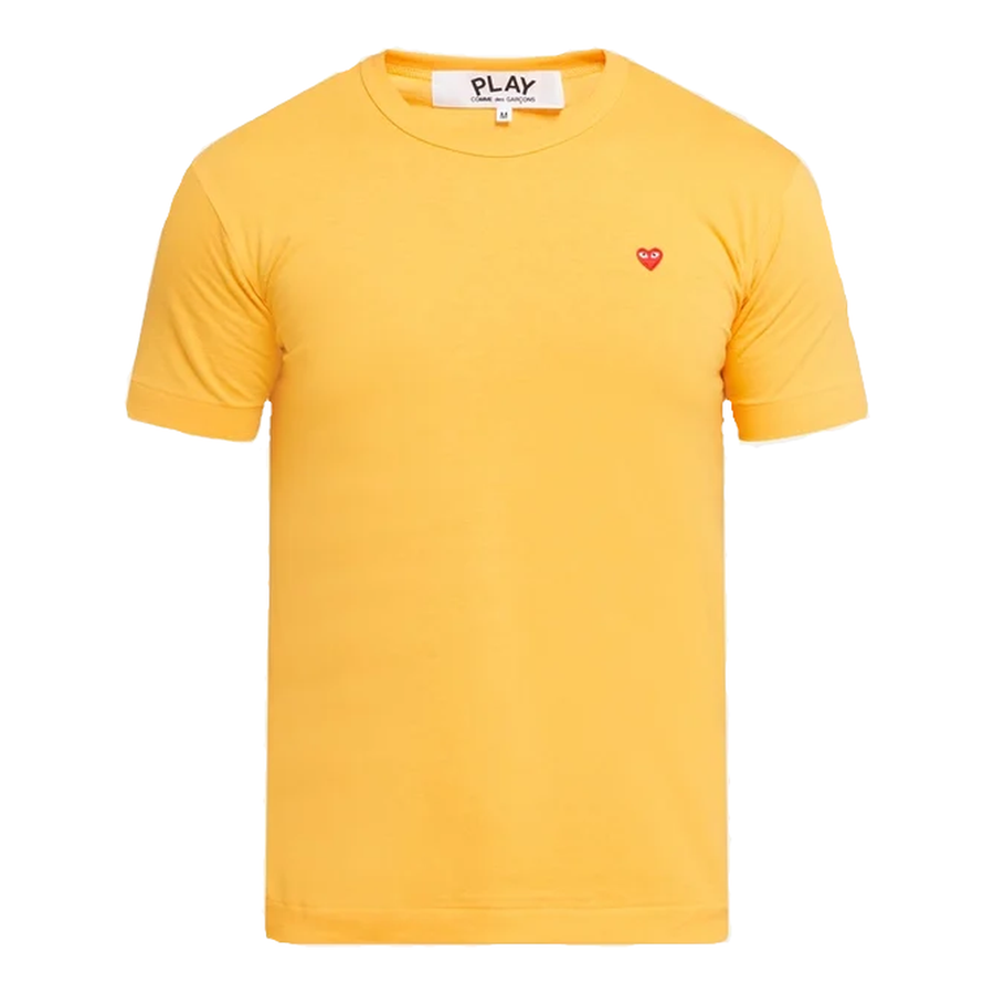 CDG Play T-shirt Yellow
