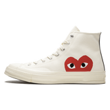 Comme des Garçons x Converse Chuck Taylor All-Star 70s Hi CDG PLAY White