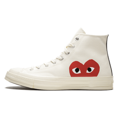 Comme des Garçons x Converse Chuck Taylor All-Star 70s Hi CDG PLAY White