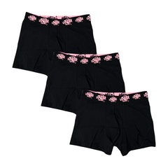 Corteiz 3PACK Boxers Syna x Central Black/Rose