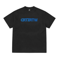 Corteiz CRTZRTW Blue Logo Tee Black