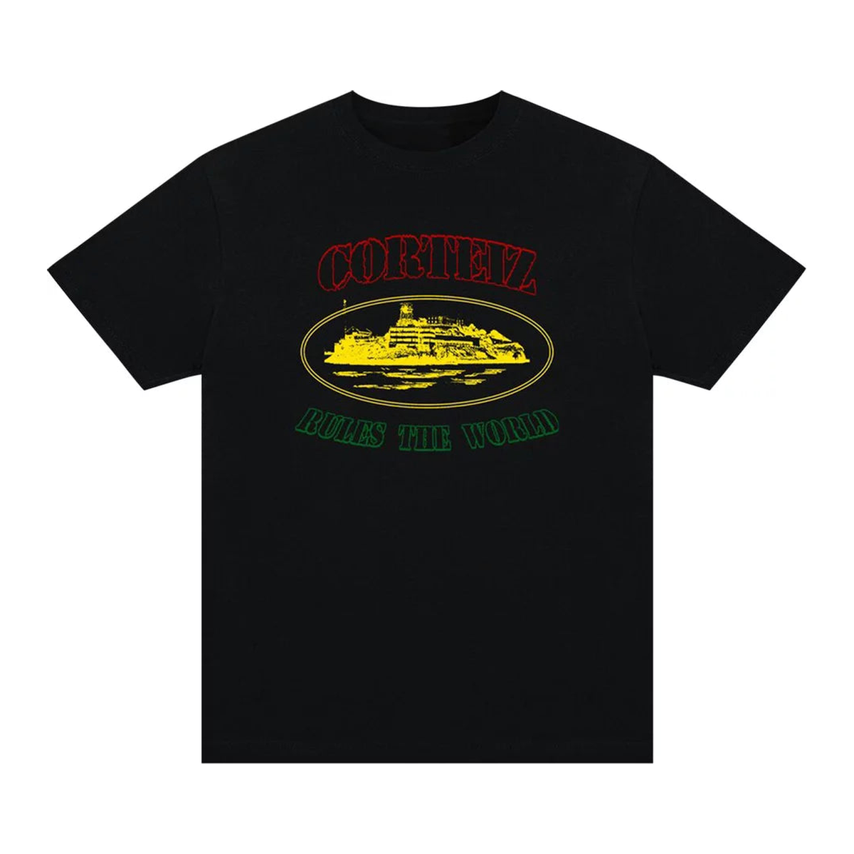 Corteiz Irie Alcatraz Tee Black