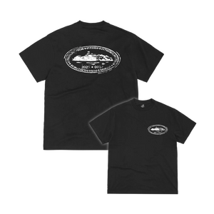 Corteiz Island Stamp Tee Black