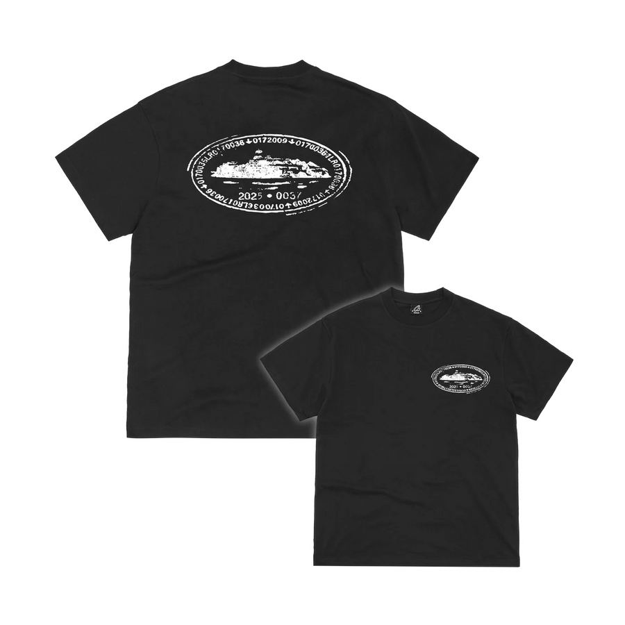 Corteiz Island Stamp Tee Black