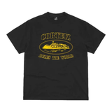 Corteiz OG Alcatraz Tee Black/Yellow