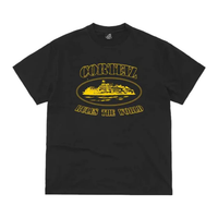 Corteiz OG Alcatraz Tee Black/Yellow