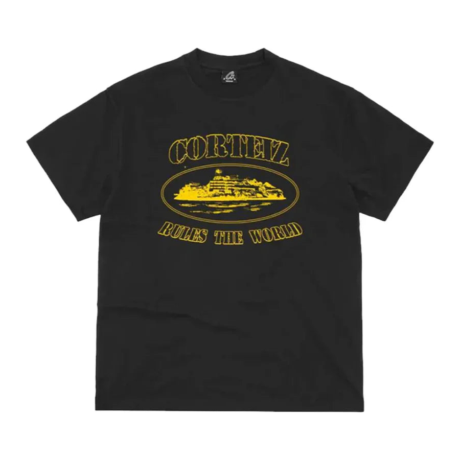 Corteiz OG Alcatraz Tee Black/Yellow