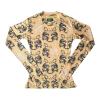 Corteiz Women’s Tiger Mesh Longsleeve Yellow