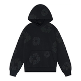 Denim Tears Cotton Wreath Hoodie Black Monochrome
