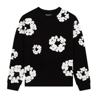 Denim Tears Long-Sleeve Wreath Tee Black
