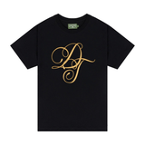 Denim Tears Metallic Gold Script Tee