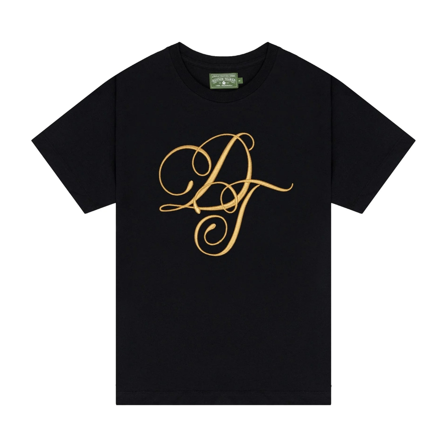 Denim Tears Metallic Gold Script Tee
