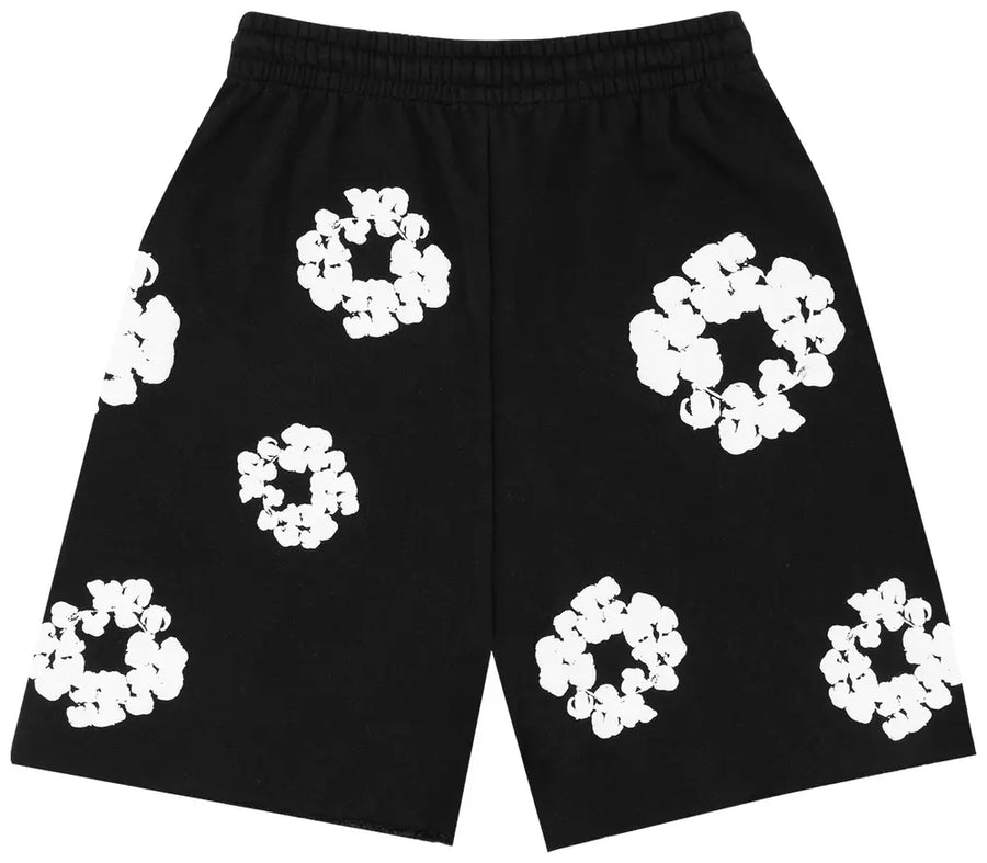 Denim Tears The Cotton Wreath Shorts Black