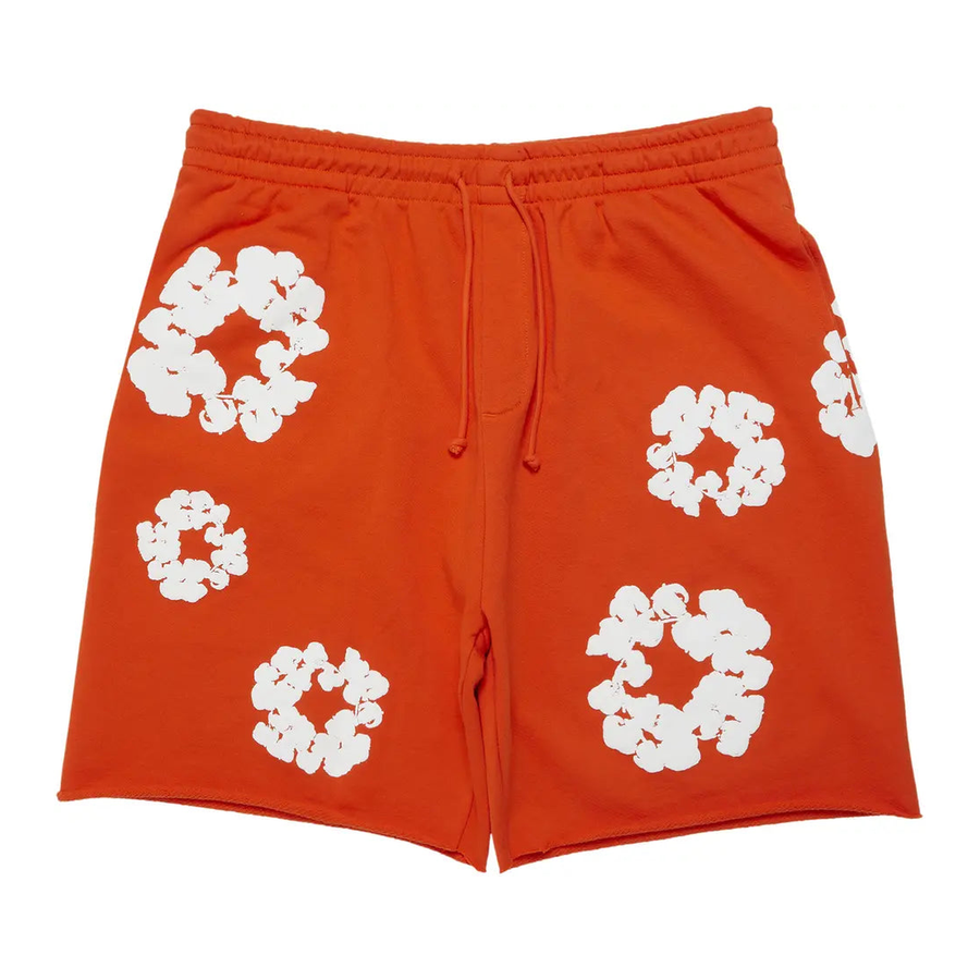 Denim Tears The Cotton Wreath Shorts Orange